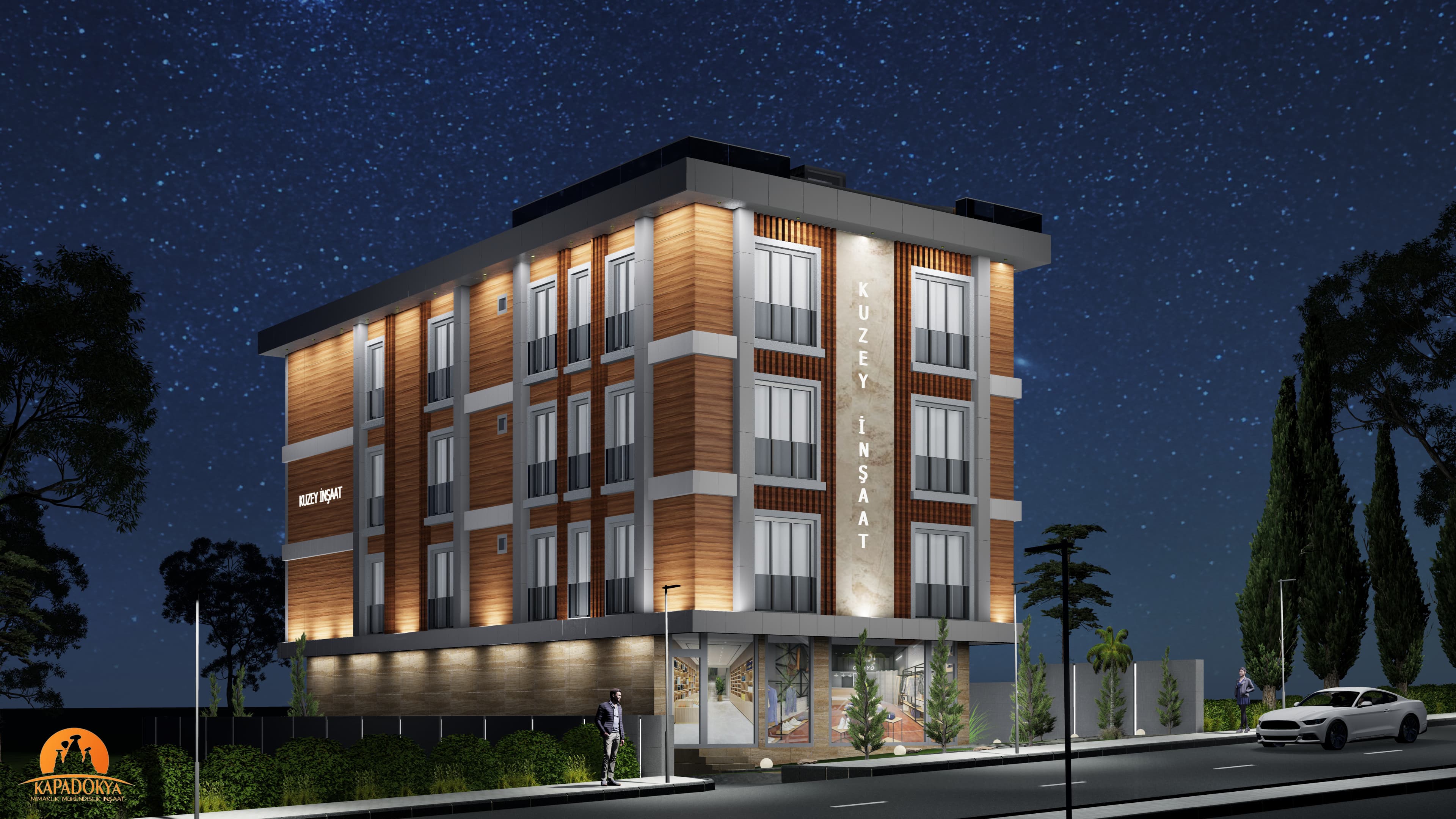 Silivri front view - night